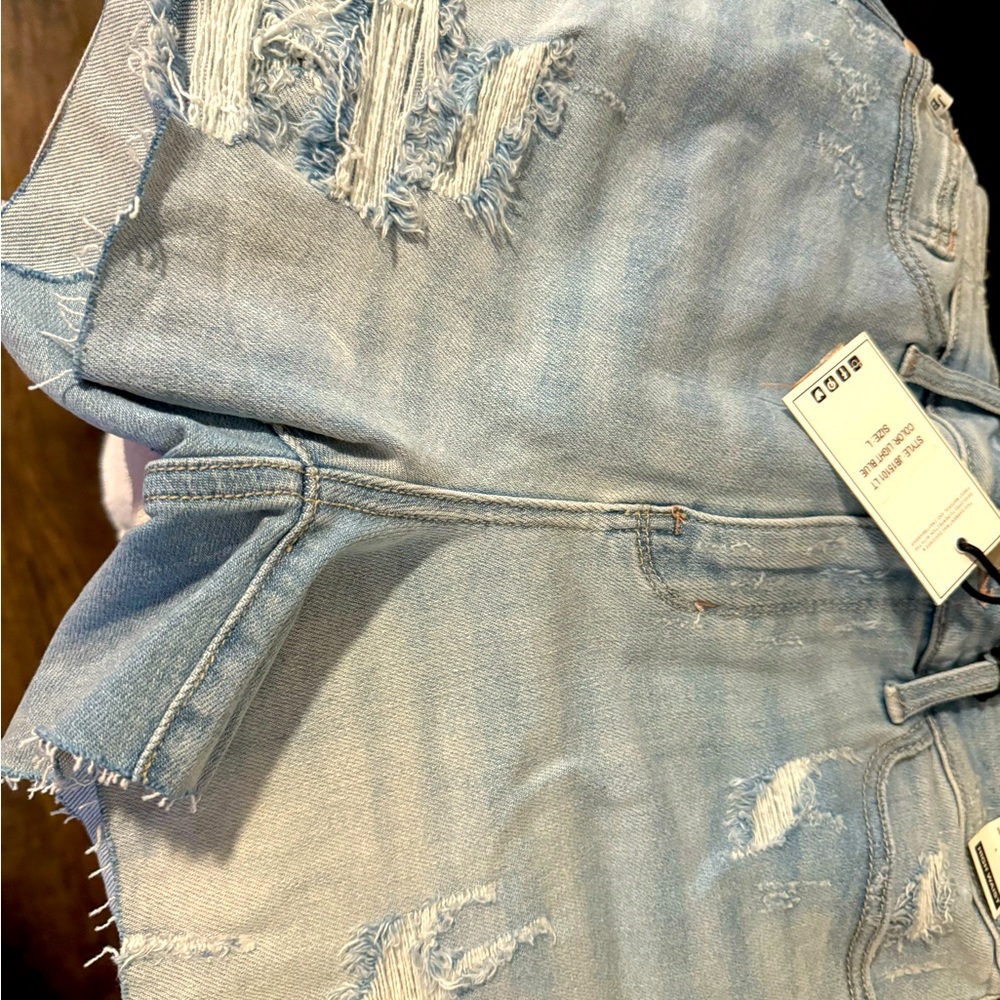 Judy Blue High Waist Cut Off Denim Shorts *NEW*